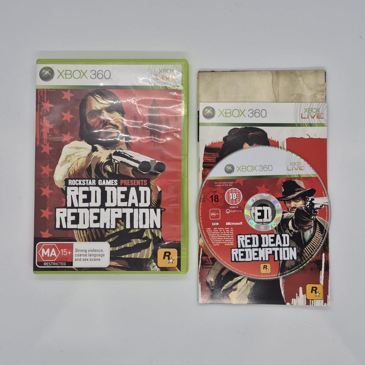 Red Dead Redemption Xbox 360 Game + Manual PAL