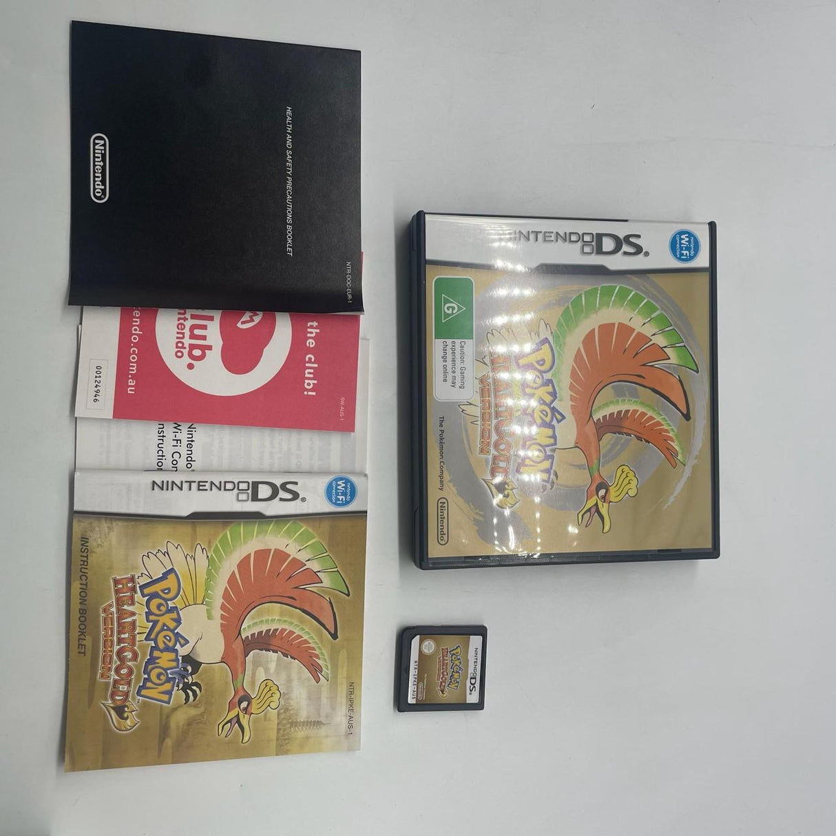 Pokemon HeartGold Version And Pokewalker Nintendo DS Game Boxed Complete PAL