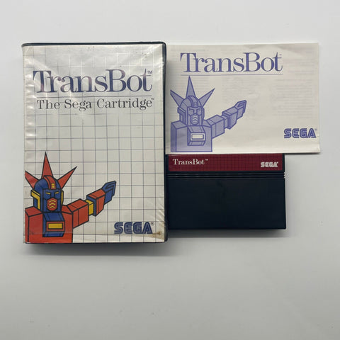 Transbot Sega Master System Game + Manual PAL 05A4