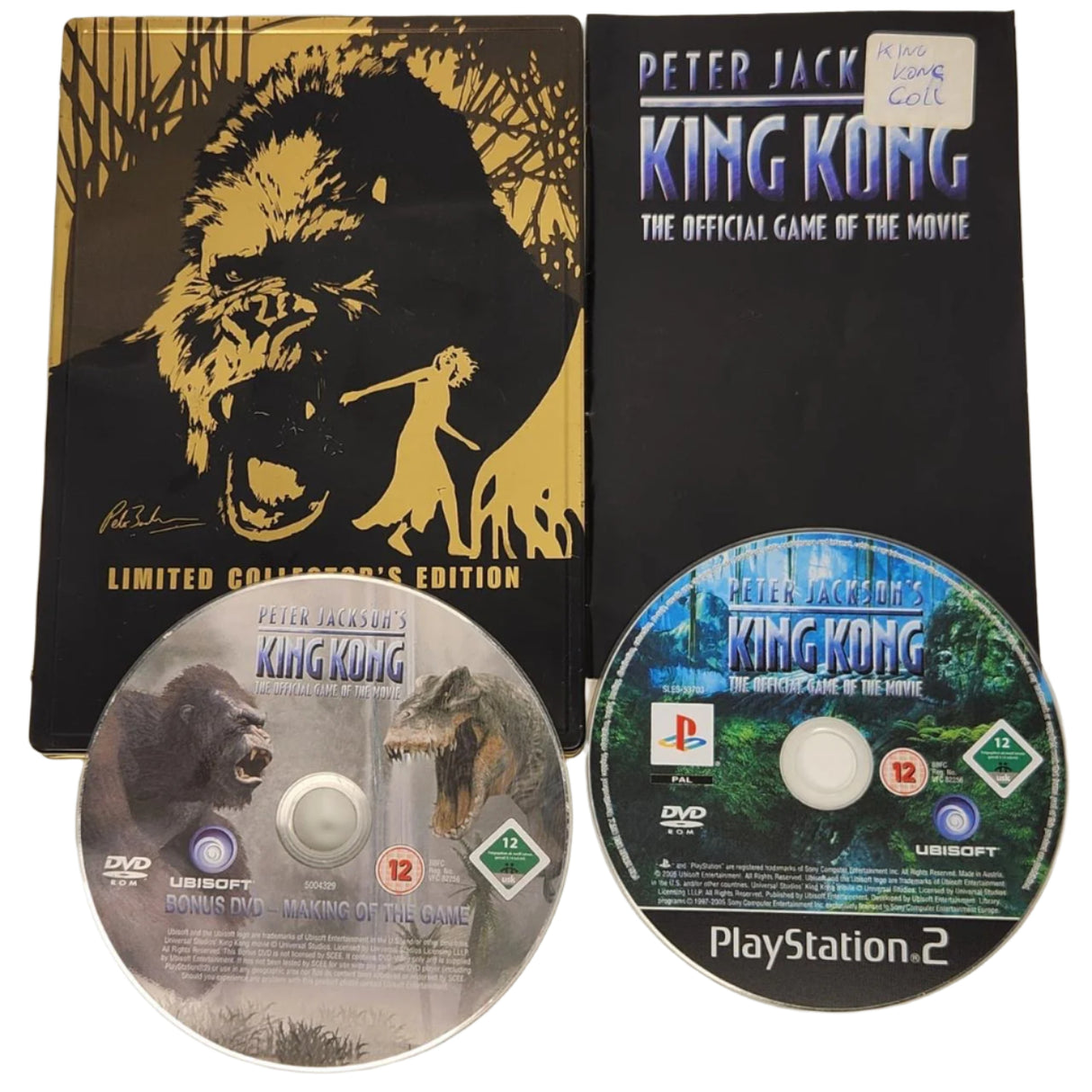 Peter Jackson's King Kong The Official Game Of The Movie Limited Collector's Edition Steelbook Edition PS2 Playstation 2 Game + Manual PAL