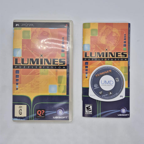 Lumines Puzzle Fusion PSP Playstation Portable Game + Manual