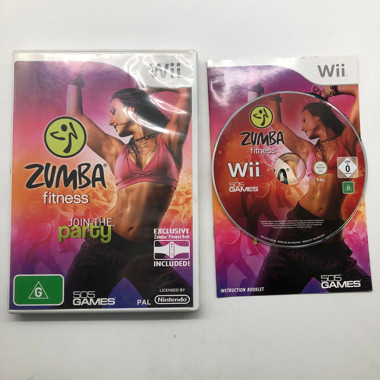 Zumba Fitness Join The Party Nintendo Wii Game + Manual PAL 25AU4