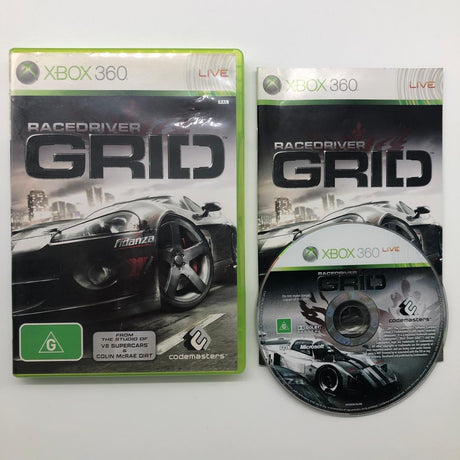 Racedriver Grid Xbox 360 Game + Manual PAL