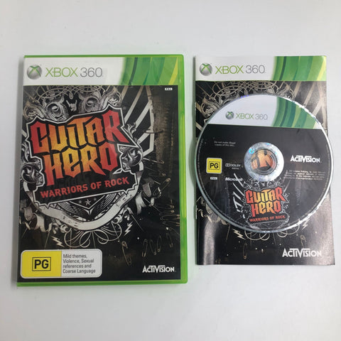 Guitar Hero Warriors Of Rock Xbox 360 Game + Manual PAL 05A4