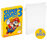 5 Pcs Clear Box Protectors Case for Nintendo NES CIB Game Boxed protector