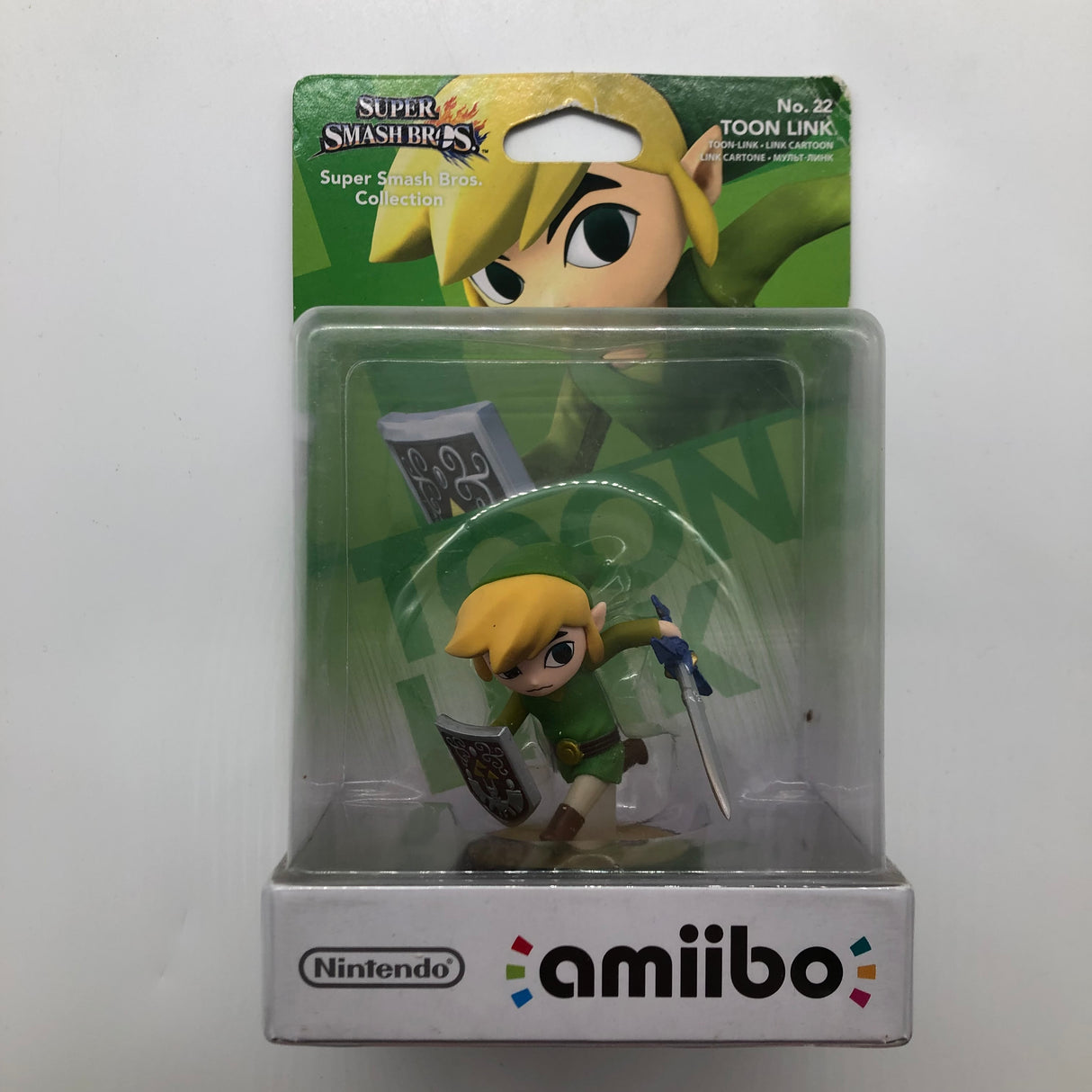 Toon Link The Legend of Zelda Super Smash Bros No. 22 Nintendo Amiibo