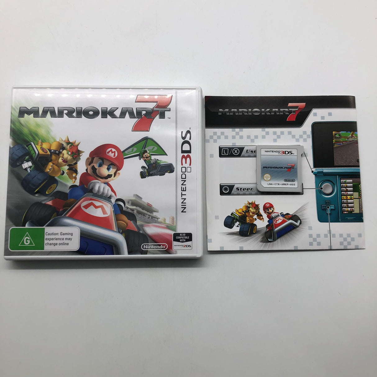 Mario Kart 7 Nintendo 3DS Game + Manual PAL 25AU4