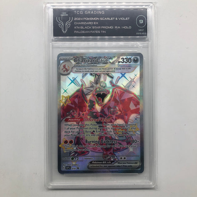Charizard EX Pokemon Card SVP 074 Scarlet & Violet Black Star promo Graded TCG 9 25AU4-Trippy Trades