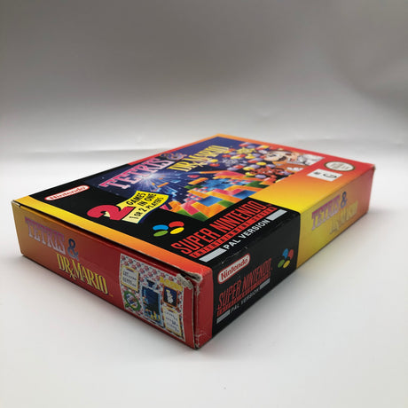 Tetris and Dr. Mario Super Nintendo SNES Game Boxed Complete PAL