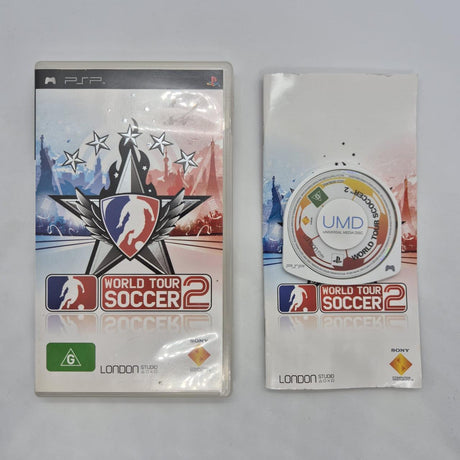 World Tour Soccer 2 PSP Playstation Portable Game + Manual