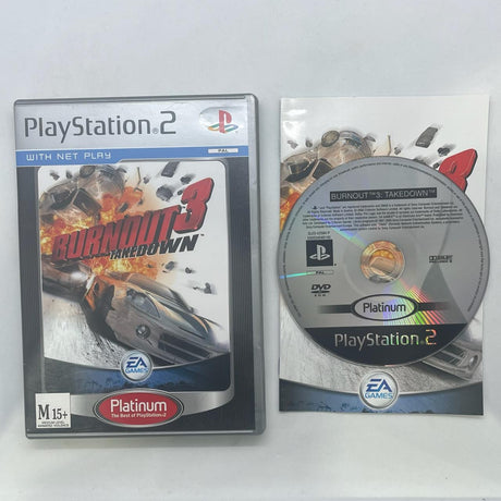 Burnout 3 Takedown PS2 Playstation 2 Game + Manual PAL