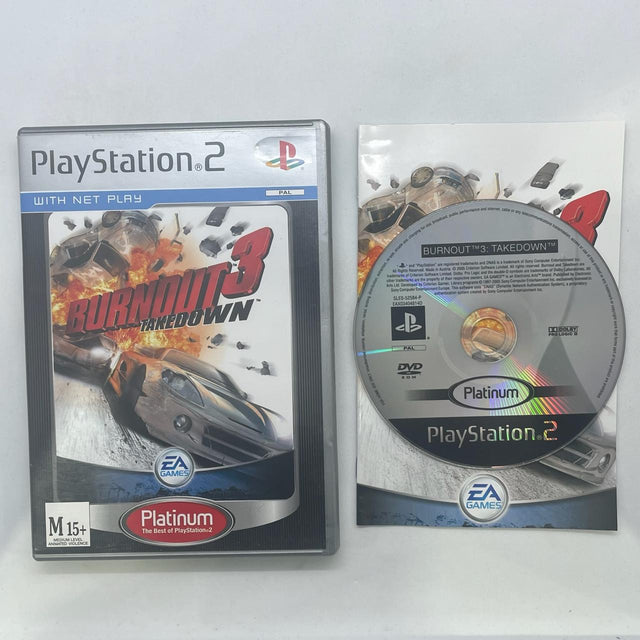 Burnout 3 Takedown PS2 Playstation 2 Game + Manual PAL