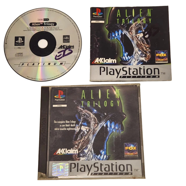 Alien Trilogy PS1 Playstation 1 Game + Manual PAL