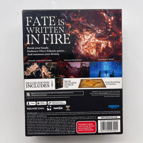 Final Fantasy 16 XVI Deluxe Edition PS5 Playstation 5 Steelbook Game Boxed