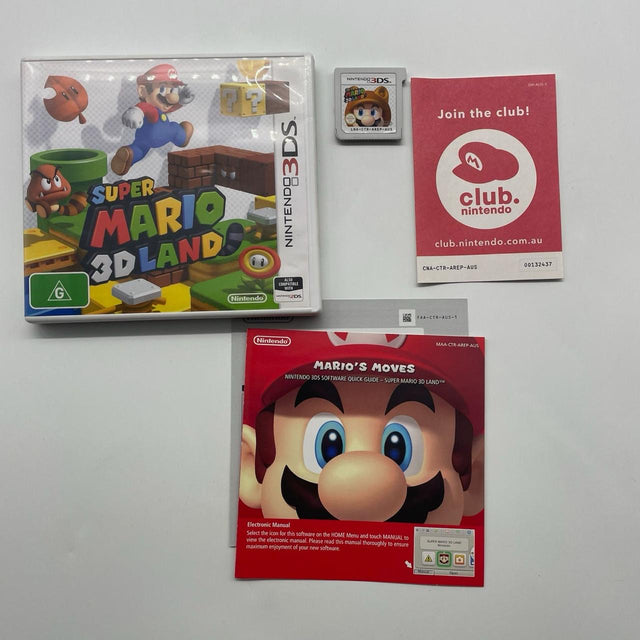 Super Mario 3D Land Nintendo 3DS Game + Manual PAL