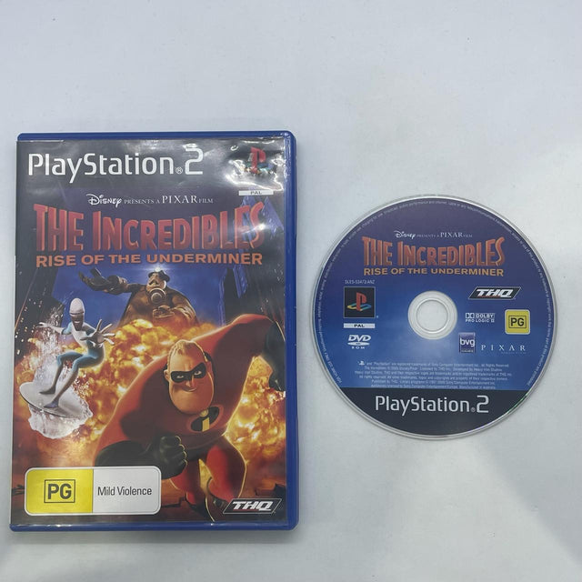 The Incredibles Rise of the Underminer PS2 Playstation 2 Game PAL