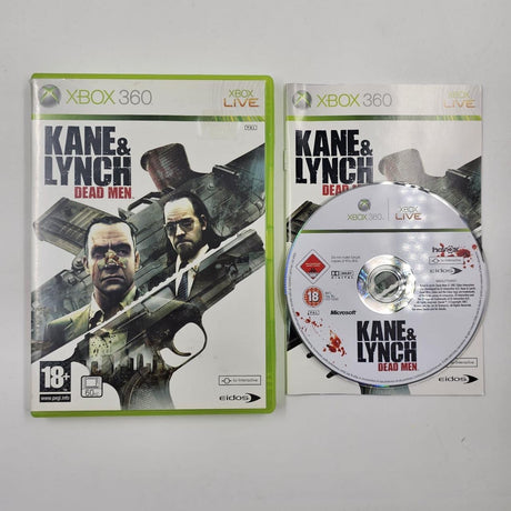 Kane & Lynch Dead Men Xbox 360 Game + Manual PAL