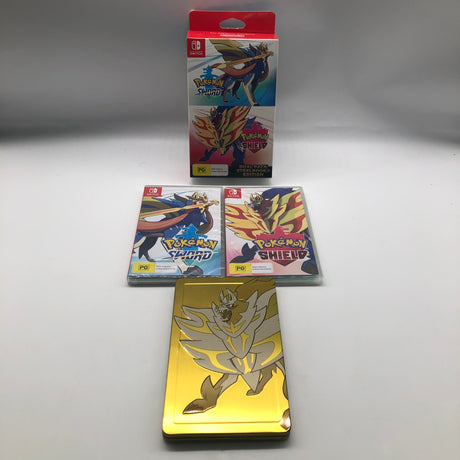 Pokémon Sword And Pokemon Shield Dual Pack Nintendo Switch Steelbook Edition Boxed 25AU4