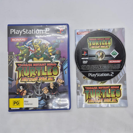 Teenage Mutant Ninja Turtles Mutant Melee PS2 Playstation 2 Game + Manual PAL