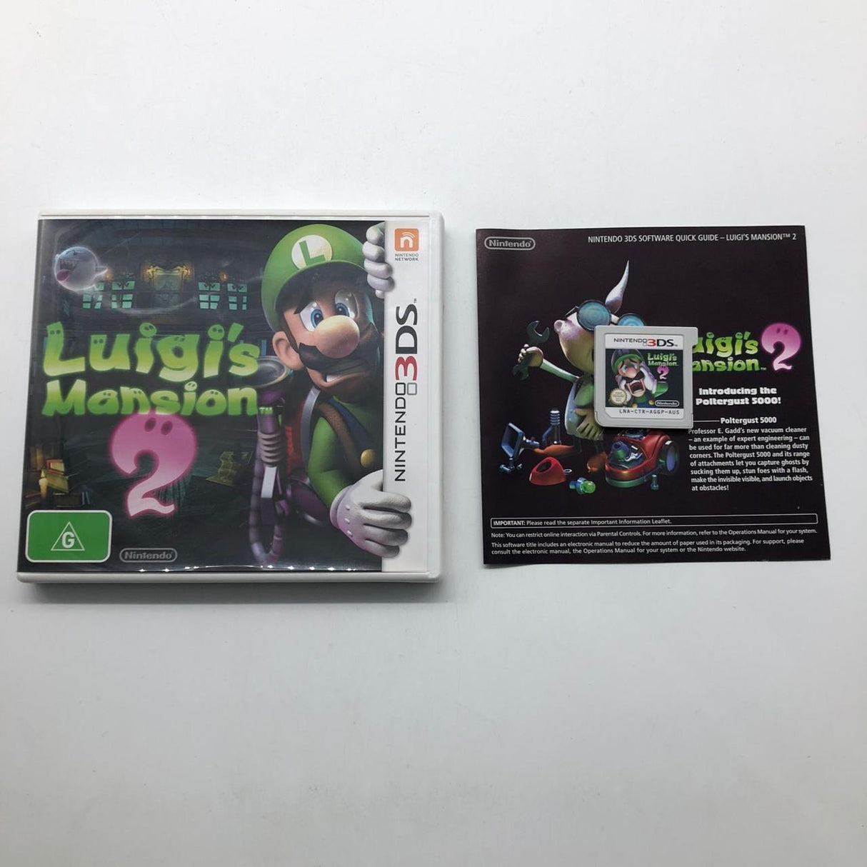 Luigi's Mansion 2 Nintendo 3DS Game + Manual PAL 01S4