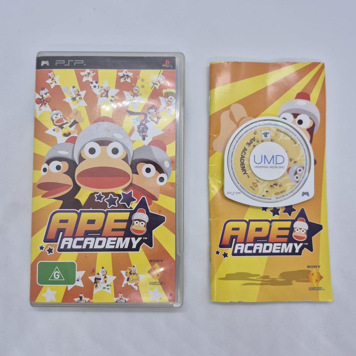 Ape Acadmey PSP Playstation Portable Game + Manual