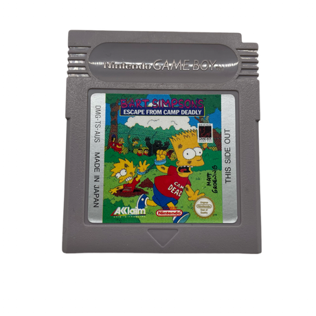 Bart Simpsons Escape From Camp Deadly Nintendo Game Boy Game Cartridge Only PAL