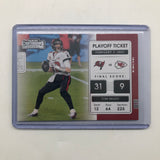2021 Panini Contenders Football Playoff Ticket #PLT-TOB Tom Brady Buccaneers 25AU4