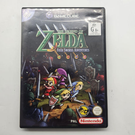 The Legend of Zelda Four Swords Adventures Nintendo Gamecube Game + Manual PAL