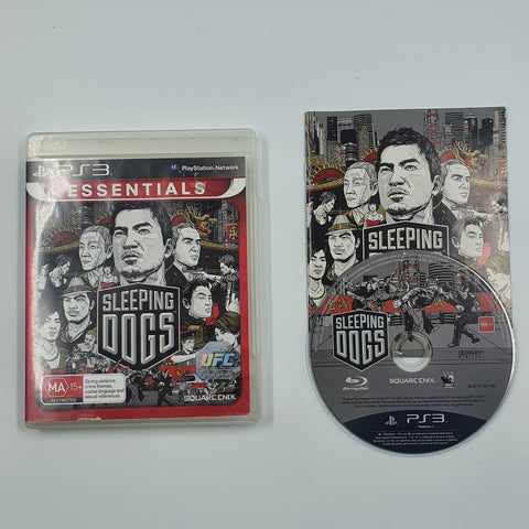 Sleeping Dogs PS3 Playstation 3 game + Manual PAL 05A4