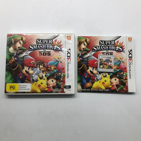 Super Smash Bros Nintendo 3DS Game + Manual PAL 01S4