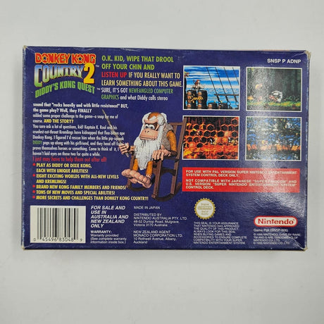 Donkey Kong Country 2 Super Nintendo SNES Game Boxed Complete PAL