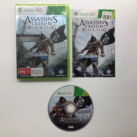 Assassins Creed IV Black Flag Xbox 360 Game + Manual PAL
