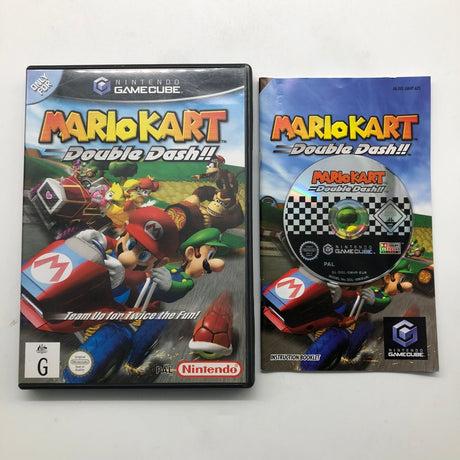 Mario Kart Double Dash Nintendo Gamecube Game + Manual PAL 25AU4