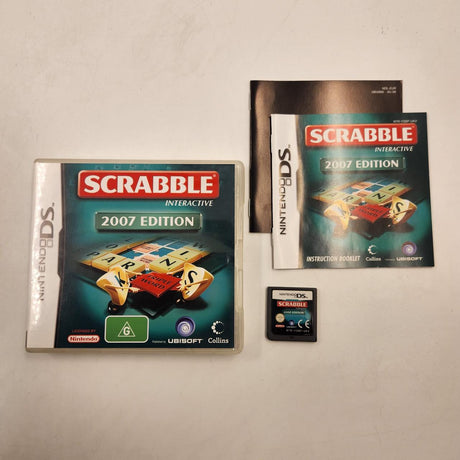 Scrabble 2007 Edition Nintendo DS Game + Manual