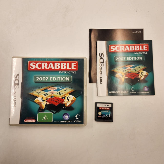 Scrabble 2007 Edition Nintendo DS Game + Manual