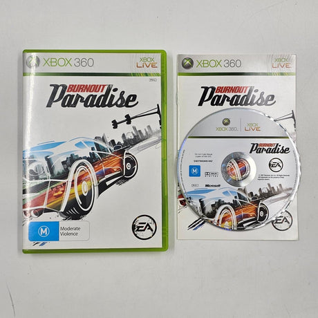 Burnout Paradise Xbox 360 Game + Manual PAL