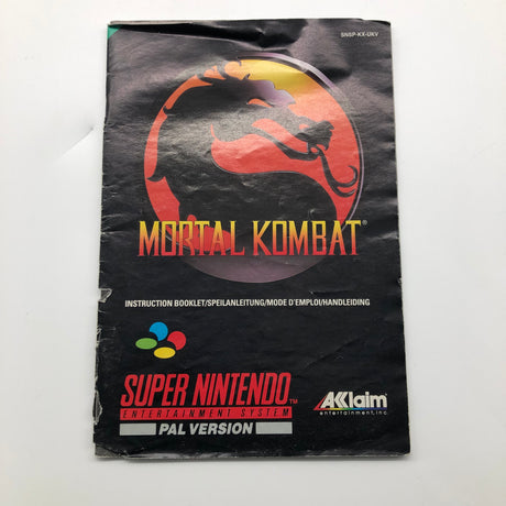 Mortal Kombat Super Nintendo SNES Game Boxed Complete PAL