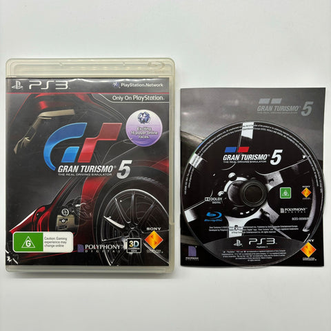 Gran Turismo 5 PS3 Playstation 3 Game + Manual 05A4