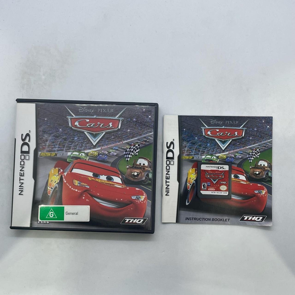 Disney Pixar Cars Nintendo DS Game + Manual