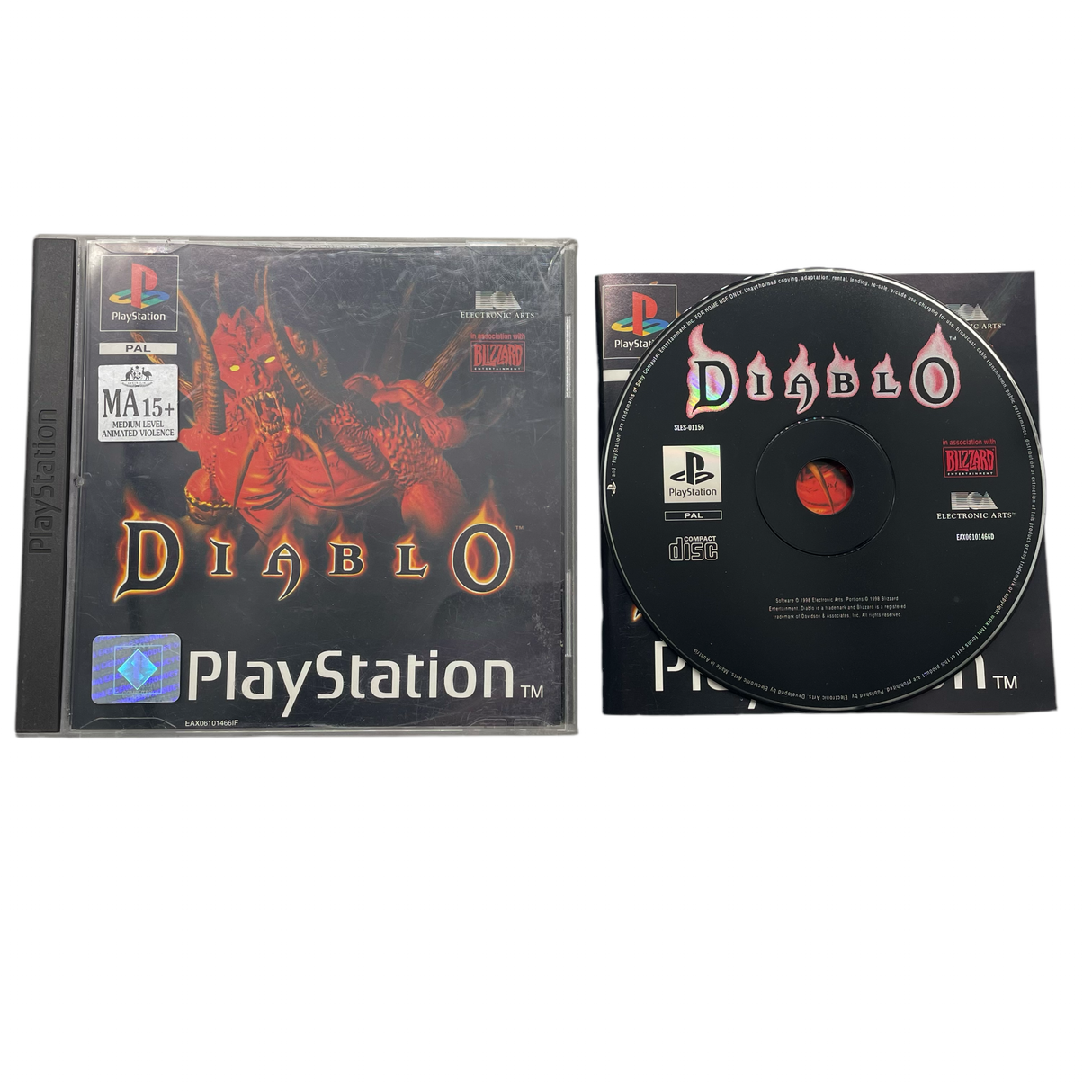 Diablo PS1 PlayStation 1 Game + Manual PAL-Trippy Trades