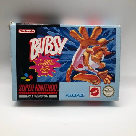Bubsy Super Nintendo SNES Game Boxed Complete PAL
