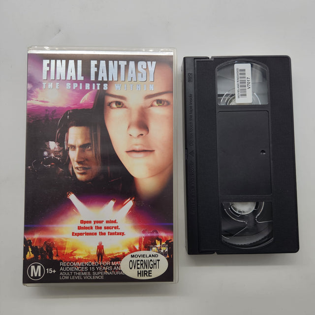 Final Fantasy The Spirits Within VHS Video Cassette Tape Sci-Fi