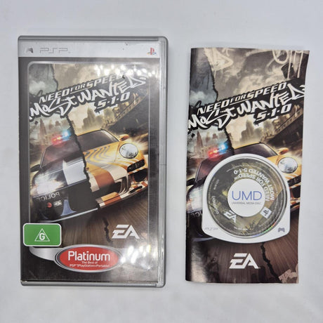 Need For Speed Most Wanted 5.1.0 PSP Playstation Portable Game + Manual