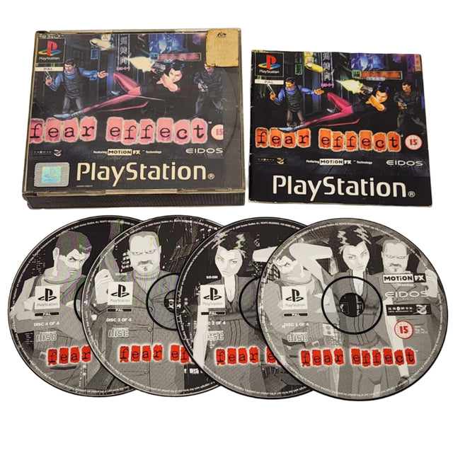 Fear Effect PS1 Playstation 1 Game + Manual PAL