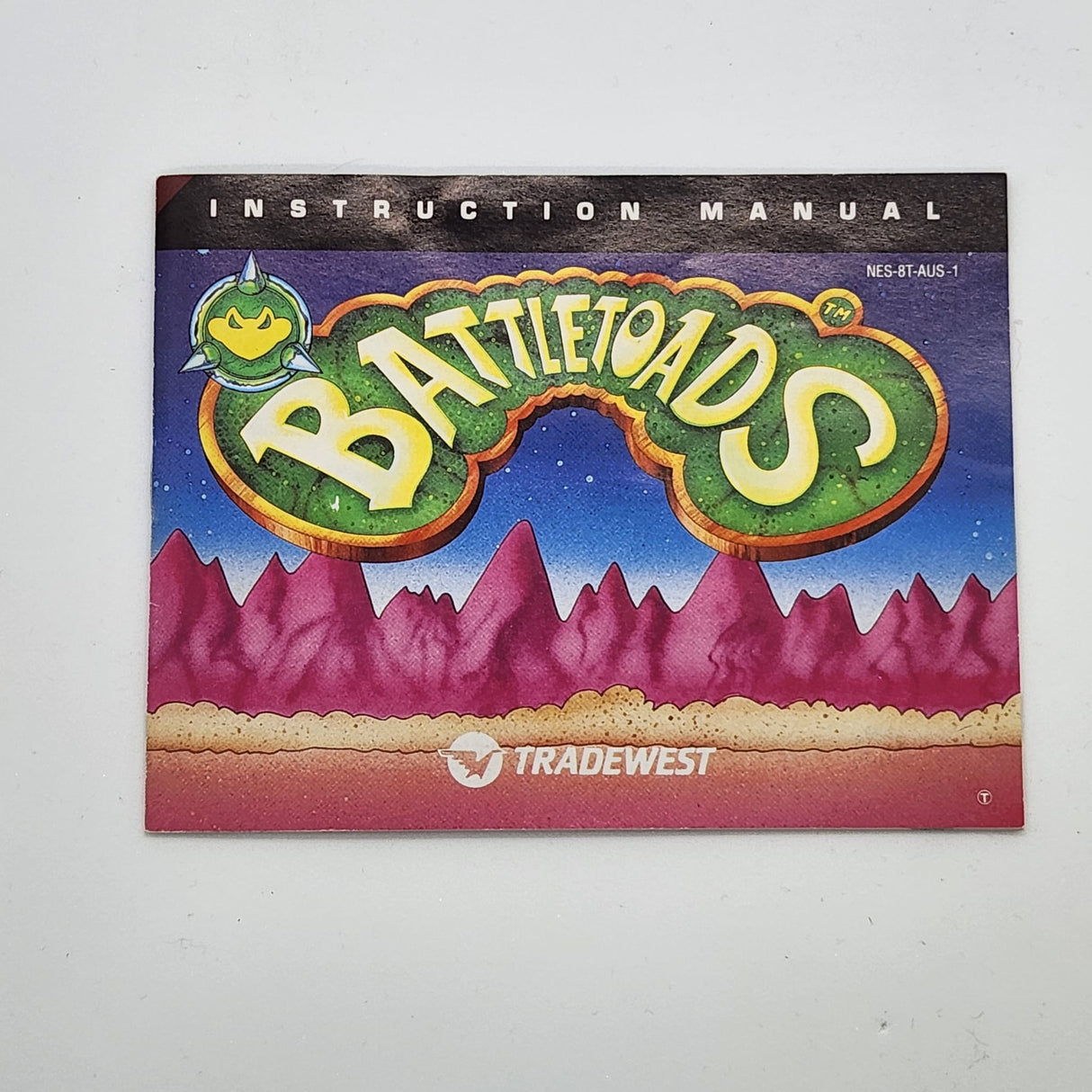 Battletoads Instruction Manual Nintendo Entertainment System NES PAL