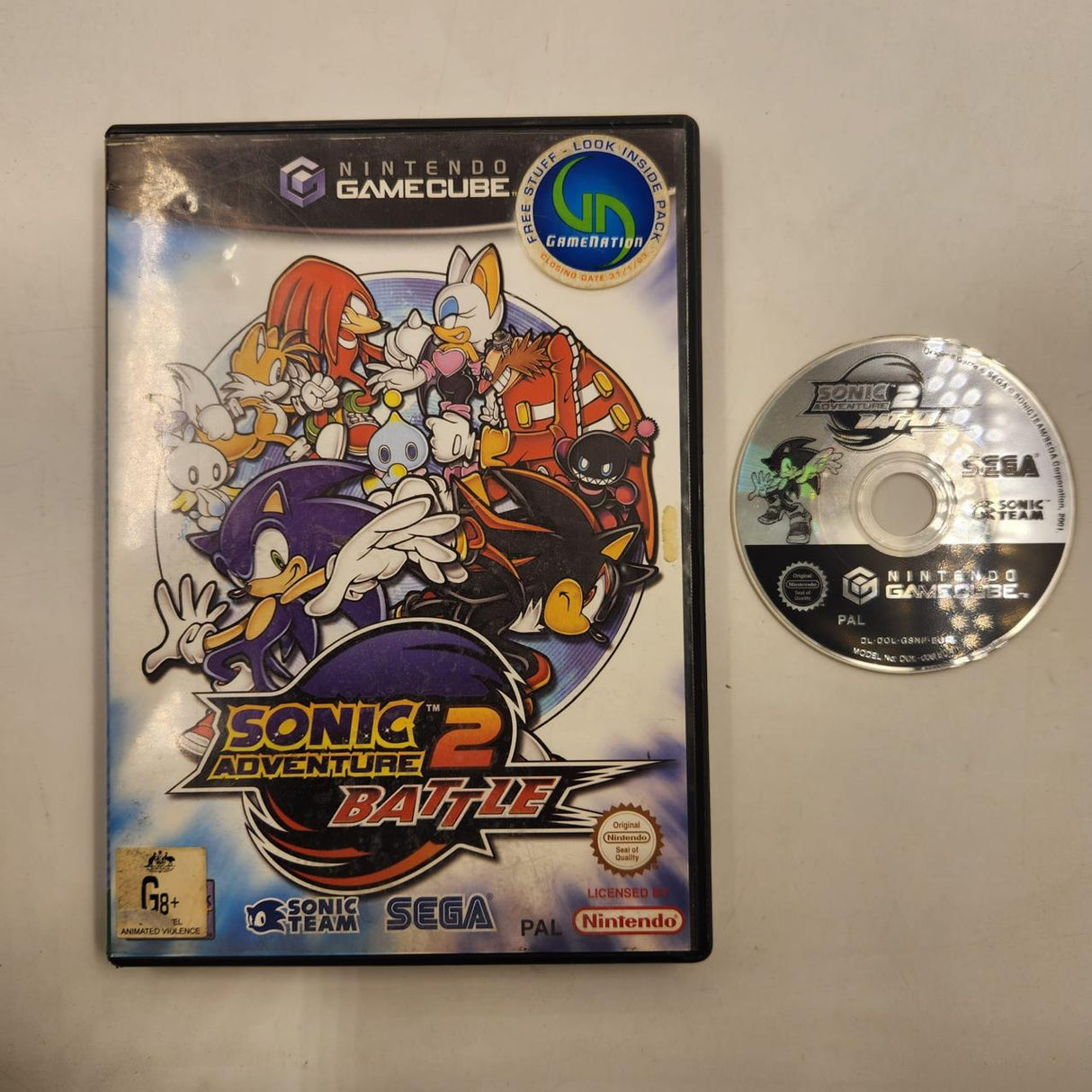 Sonic Adventure 2 Battle Nintendo Gamecube Game PAL