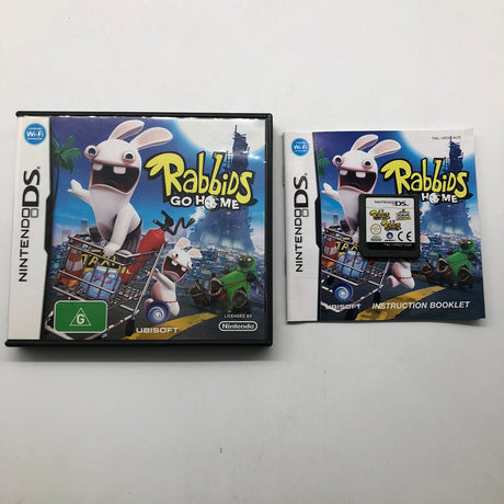 Rabbids Go Home Nintendo DS Game + Manual 25AU4
