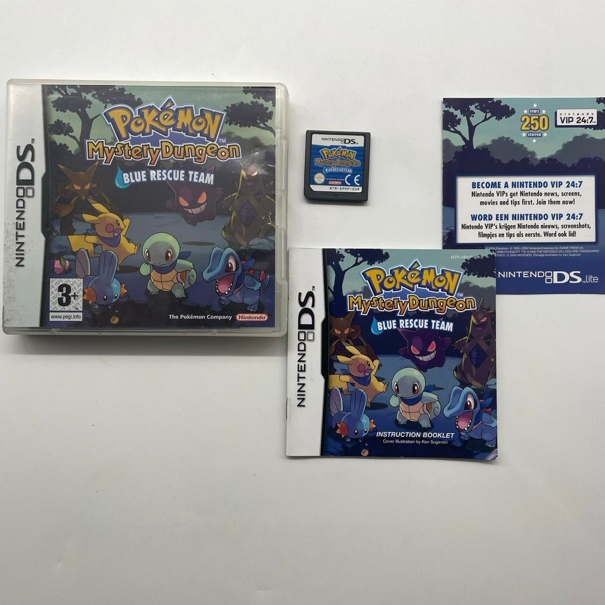 Pokemon Mystery Dungeon Blue Rescue Team Nintendo DS Game + Manual