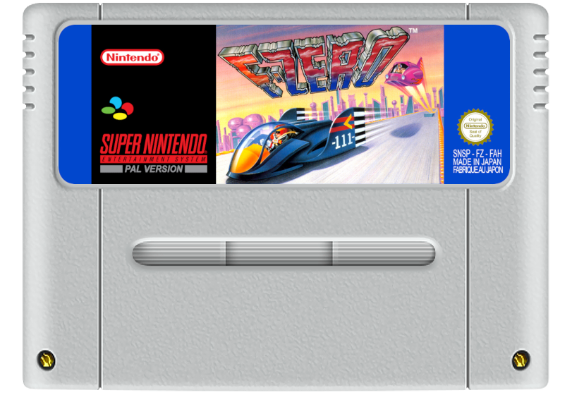F-Zero Super Nintendo Entertainment System SNES Game Cartridge PAL
