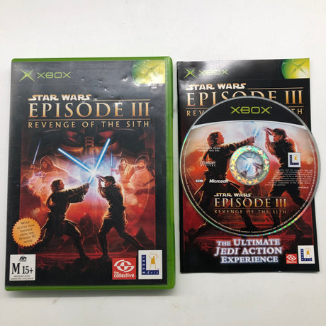 Star Wars Episode 3 III Revenge Of The Sith Xbox Original Game + Manual PAL
